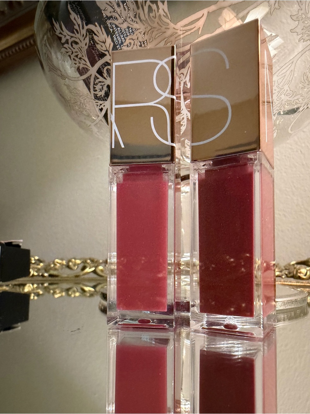 NARS Afterglow Lip Balm & Gloss Set - Orgasm/Unbroken - NIB - Picture 4 of 12